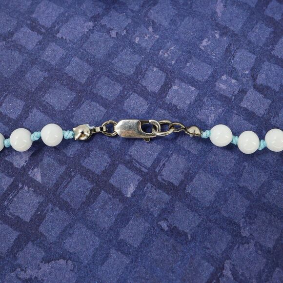 Vintage Statement Japanese Tombo Bead Necklace Up To 13 MM Restrung Handknotted - Picture 9 of 9